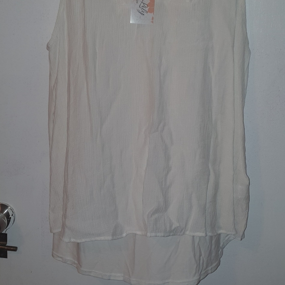 Ladies Gauzy sleeveless top - Picture 4 of 4